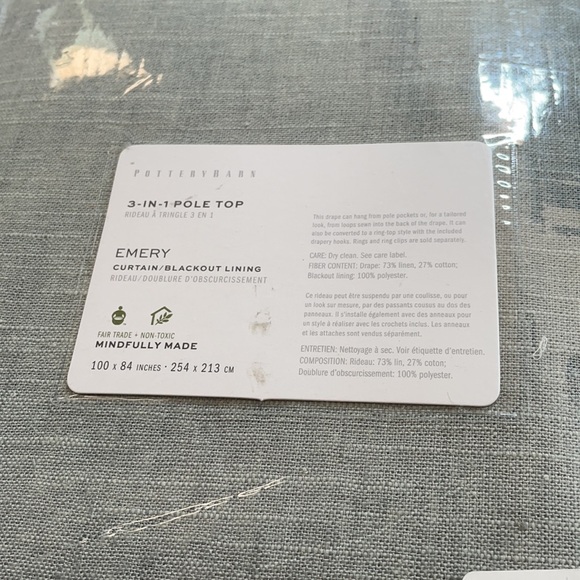 Pottery Barn Emery curtain blackout - Picture 3 of 8